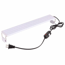 Luce LED per acquario per pesci, spettro completo super luminoso con staffe regolabili e sistema di montaggio estensibile, lampada LED bianca e blu