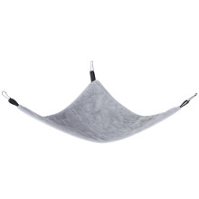 Hamac doux et confortable en polaire pour petits animaux, hamac à 3 niveaux de forme triangulaire, hamac respirant à suspendre à la cage pour une
