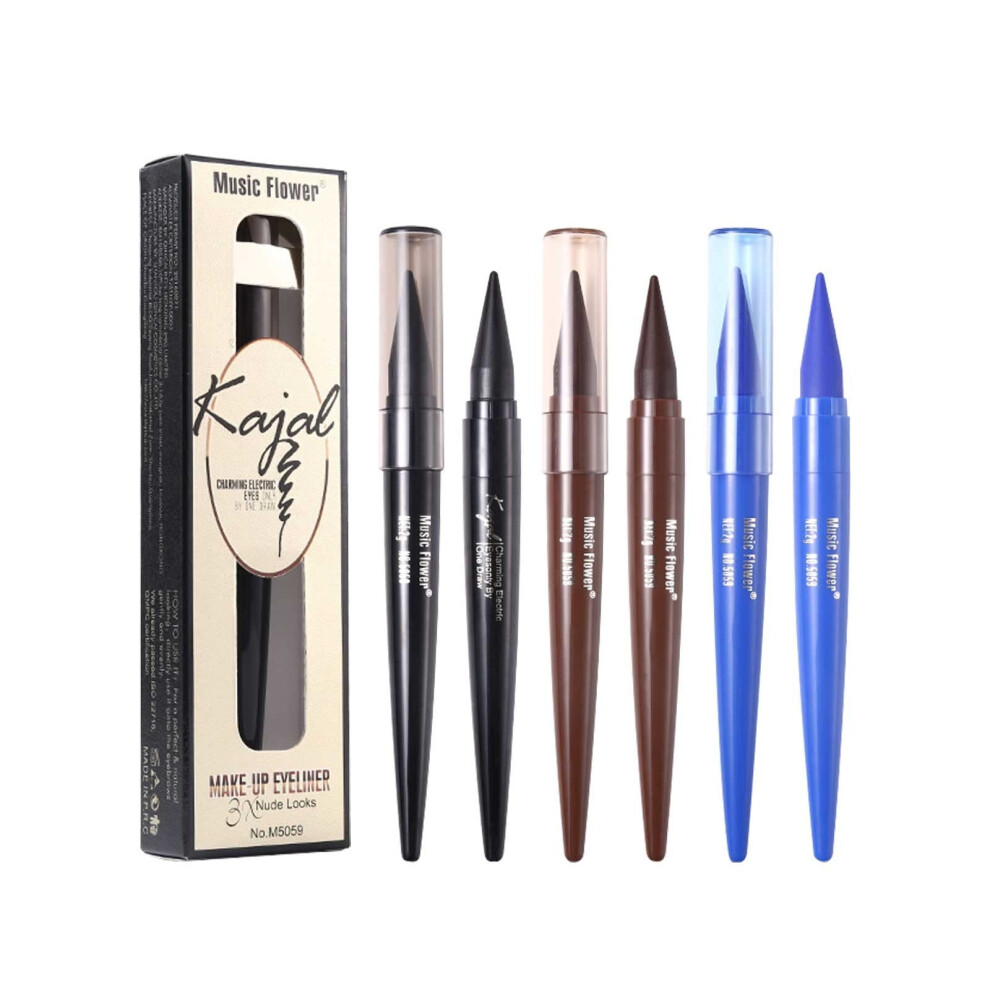 Black Waterproof Liquid Eyeliner Pen With Precise Fine Tip And Quick Dry Long Lasting Formula