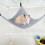 Rede suspensa para gaiola de animais de pequeno porte, macia e confortável, em lona com design triangular, fácil de instalar. 7