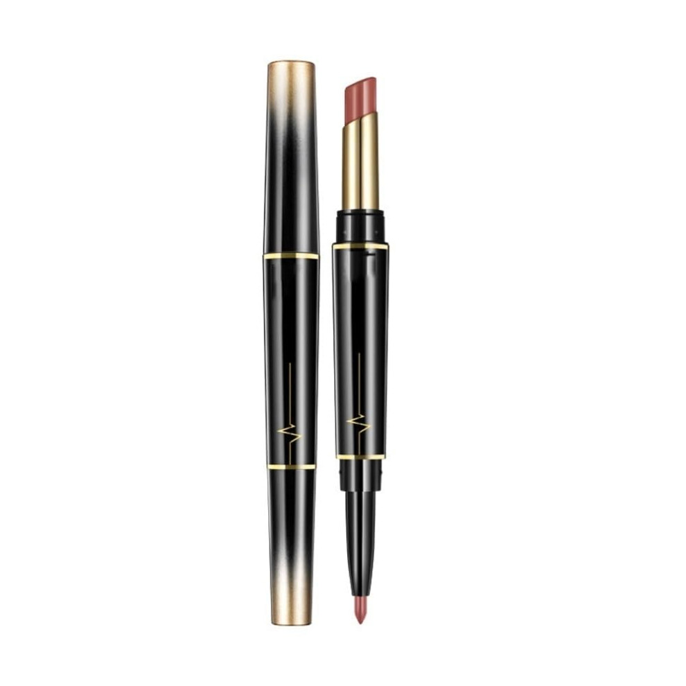 Matte Lipstick and Lip Liner Set DualEnded Waterproof Long Lasting Velvet Finish  3#