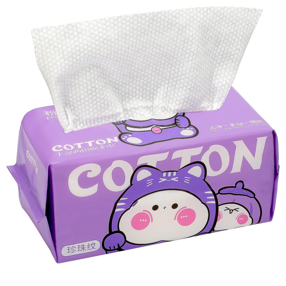 Disposable Face Towels 100 Count Thickened Lint Facial Cleansing Wipes for Makeup Removal