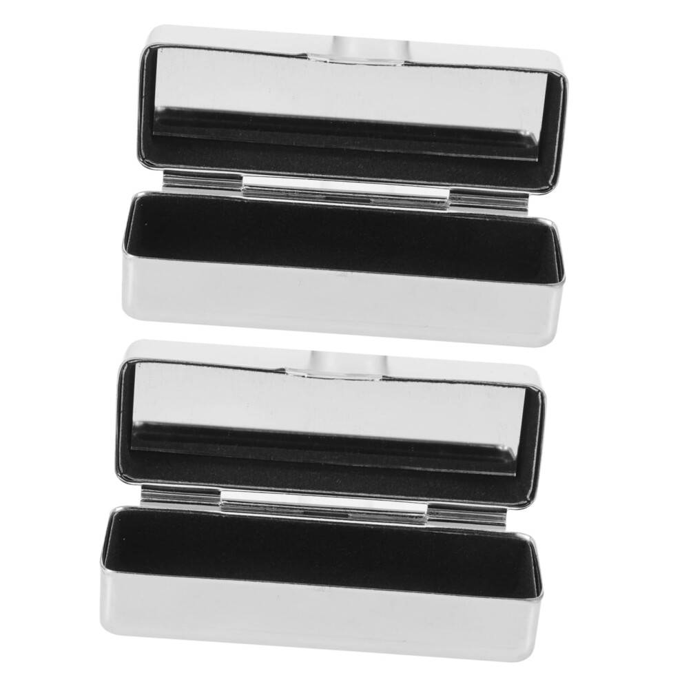 Lipstick Case Set with BuiltIn Mirror, Protective Metal Shell, Compact Travel Lipstick Holder