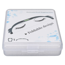 Eyebrow Mapping Ruler Adjustable Bow for Accurate Brow Shaping Microblading Measurement Tool Black