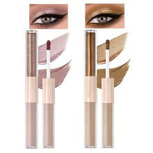 Liquid Eyeshadow Dual Ended Matte and Glitter 2 in 1 Waterproof Long Lasting  Pigment