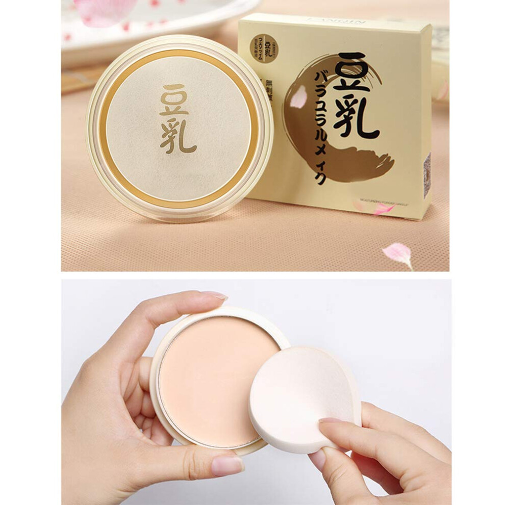 Pressed Powder with Long Lasting Oil Control, Brightening Nude Finish and Pore Minimizing Effect