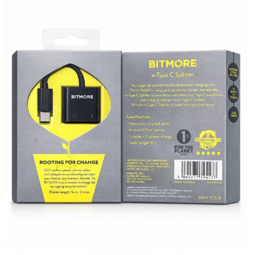 Bitmore 2in1 Lightning Audio & Charger Adapter