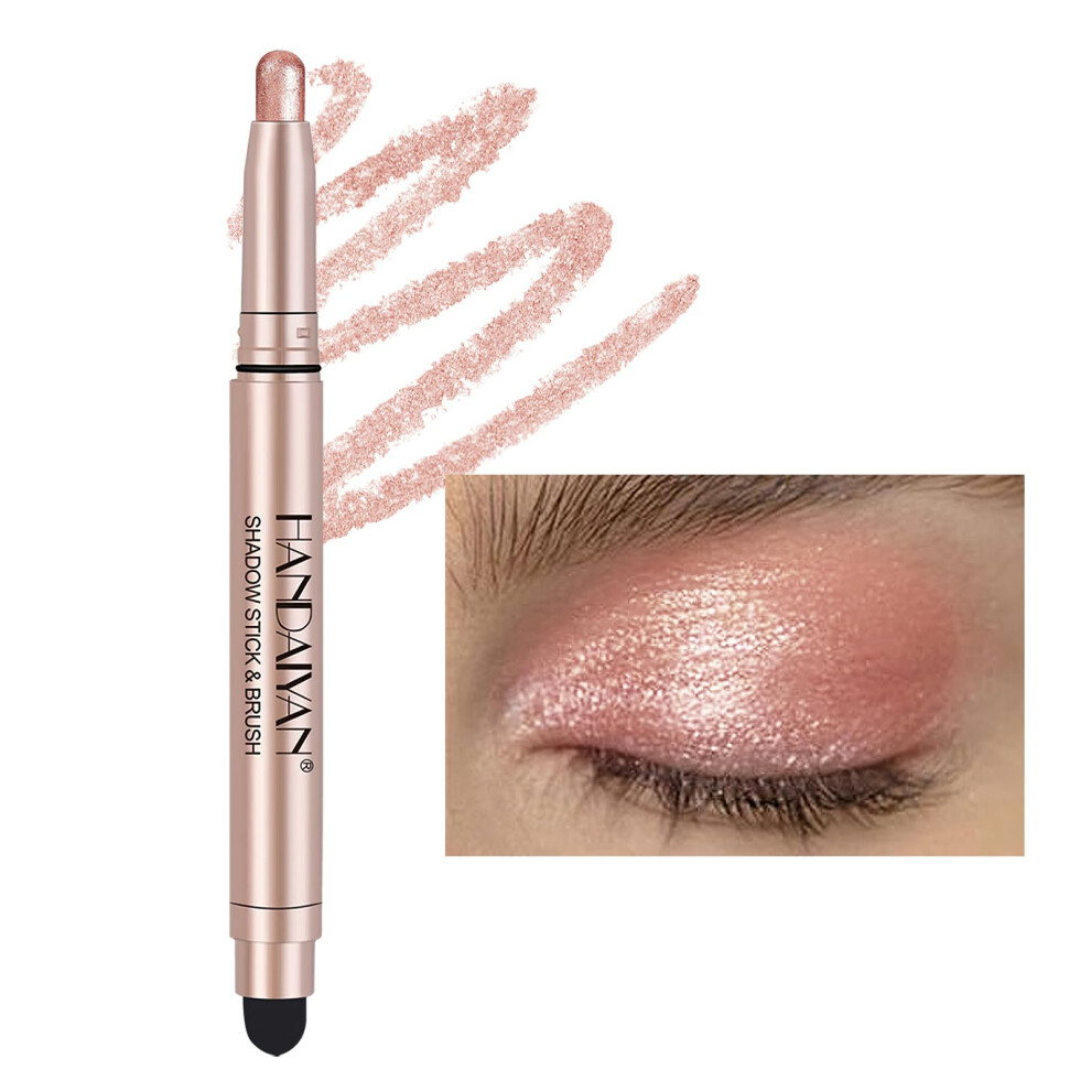 Cream Eyeshadow Stick With Smudger, Waterproof Longwear Matte And Shimmer Shade 03