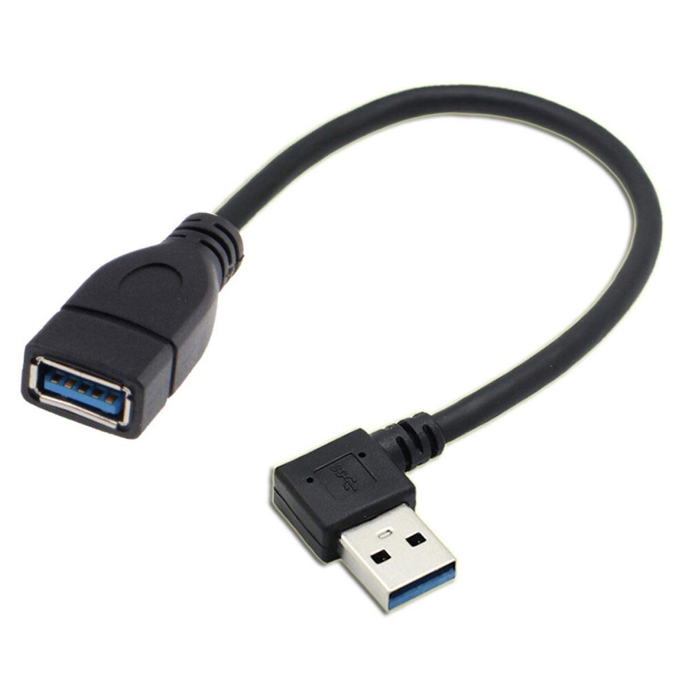 Usb 3.0 Typea Male To Female Extension Cable 20Cm 5Gbps 90 Degree Left Angled For Desktop And Laptop 9094768510599