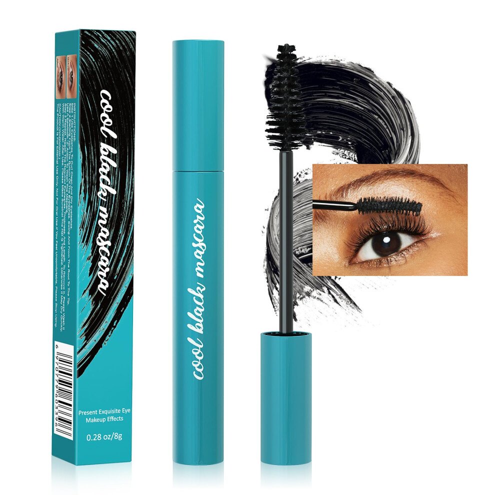 Black Waterproof Volumizing Mascara With Longwear Formula For Dramatic Volume And Curl,