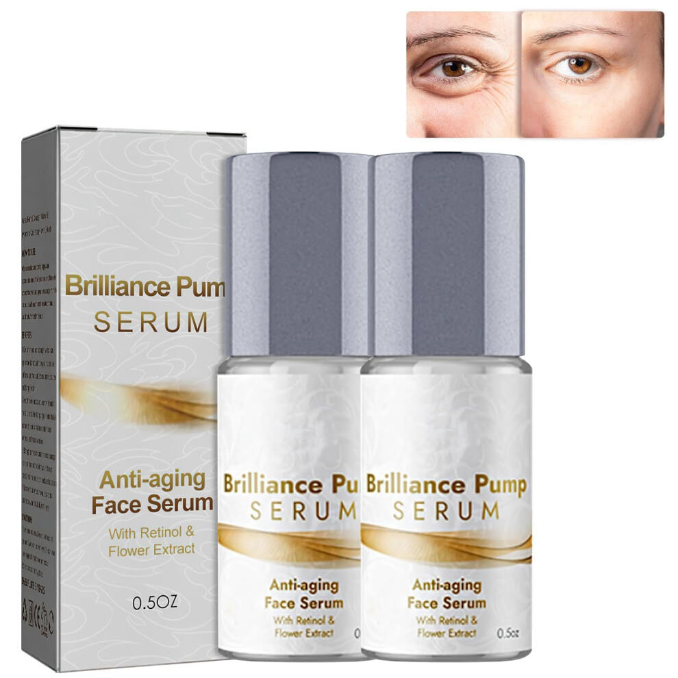 Hydrating Face Serum and AntiAging Eye Serum Set 2PCS Deep Hydration Boost Fast Absorbing Texture