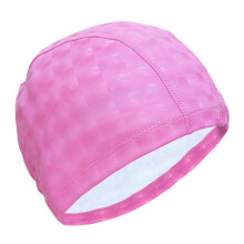 PU Swimming Caps Comfortable for Men Women Universal Size-Pink