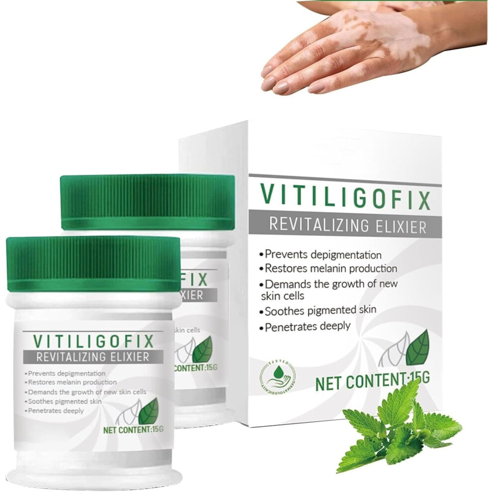 Cream Vitiligo Treatment For Skin Pigmentation, Even Tone Support, Moisturizing Spot Remover (2 Pcs)