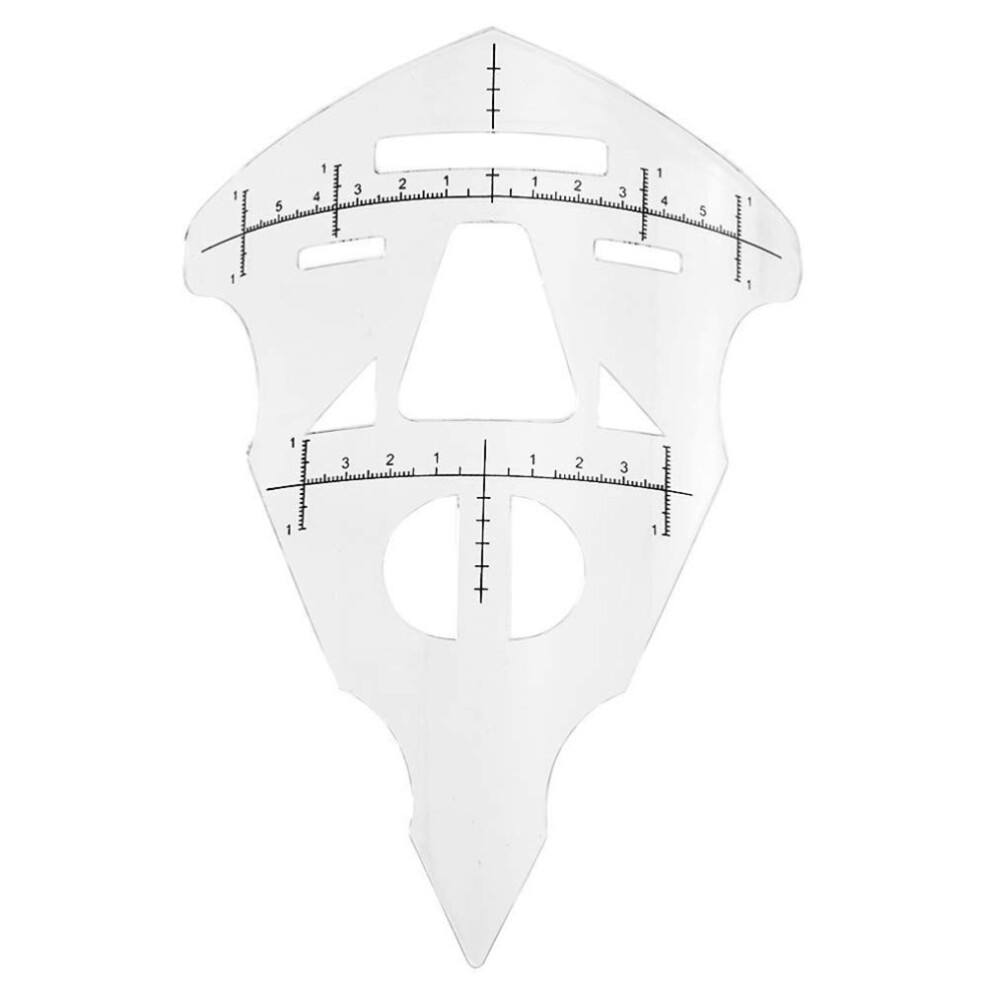 Eyebrow Stencil and Microblading Ruler with Precision Brow Mapping Reusable Shaping Template