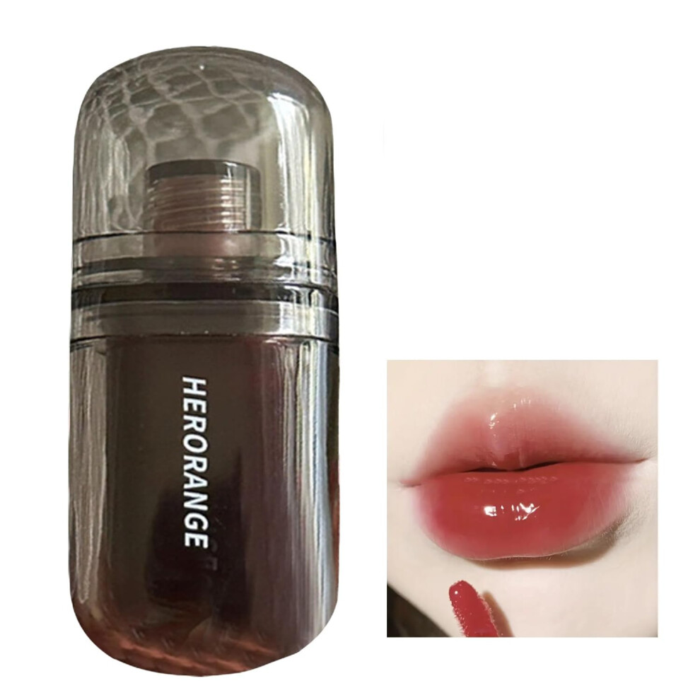 Long Lasting Waterproof Lip Gloss with  Pigment Mirror Shine and NonSticky Plumping Finish
