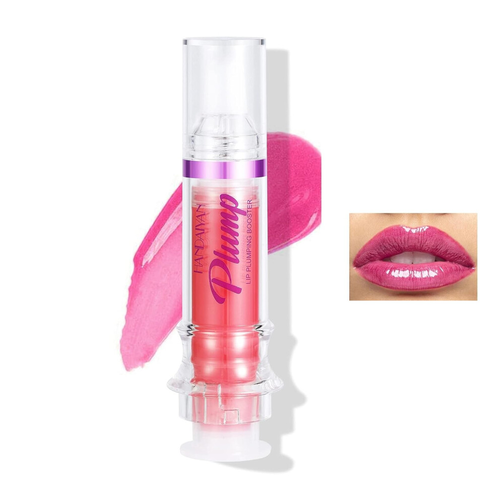 Lip Plumping Gloss with Chili Extract Shade 03, Hydrating  Shine Lip Oil for Fuller Smooth Lips