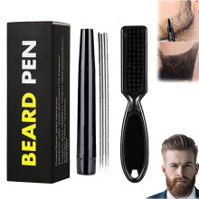 Waterproof Beard and Eyebrow Pencil Filler with Brush for Men, LongLasting Natural Color
