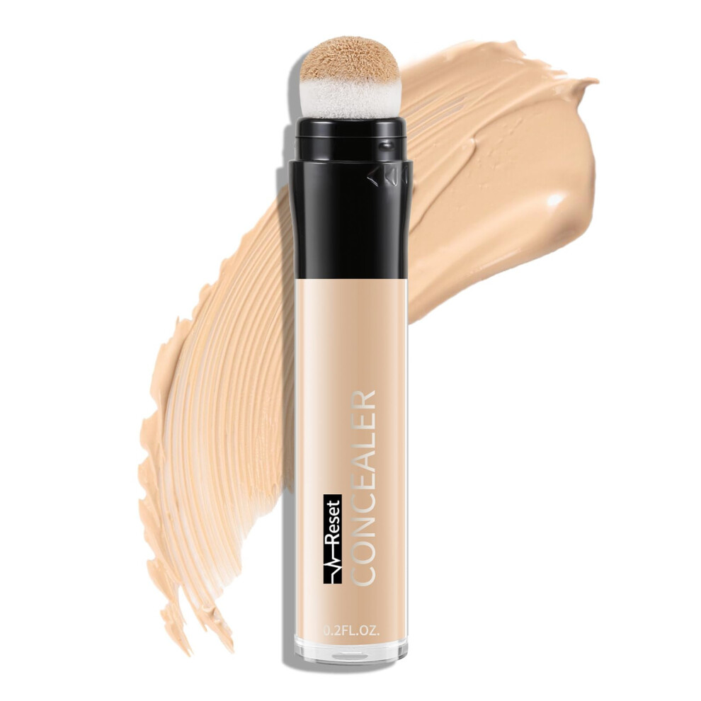 Cream Concealer Stick And Liquid Contour Wand With Precise Cushion Applicator, Longwear Matte Bronzer