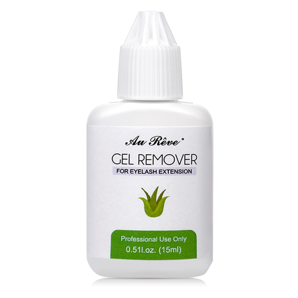Eyelash Extension Remover Gel Aloe 15ml â Fast Lash Glue Dissolution, Precise Low Irritation Formula
