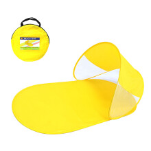 Detachable Sun Protecting Canopies Baby Swimming Rings-Yellow