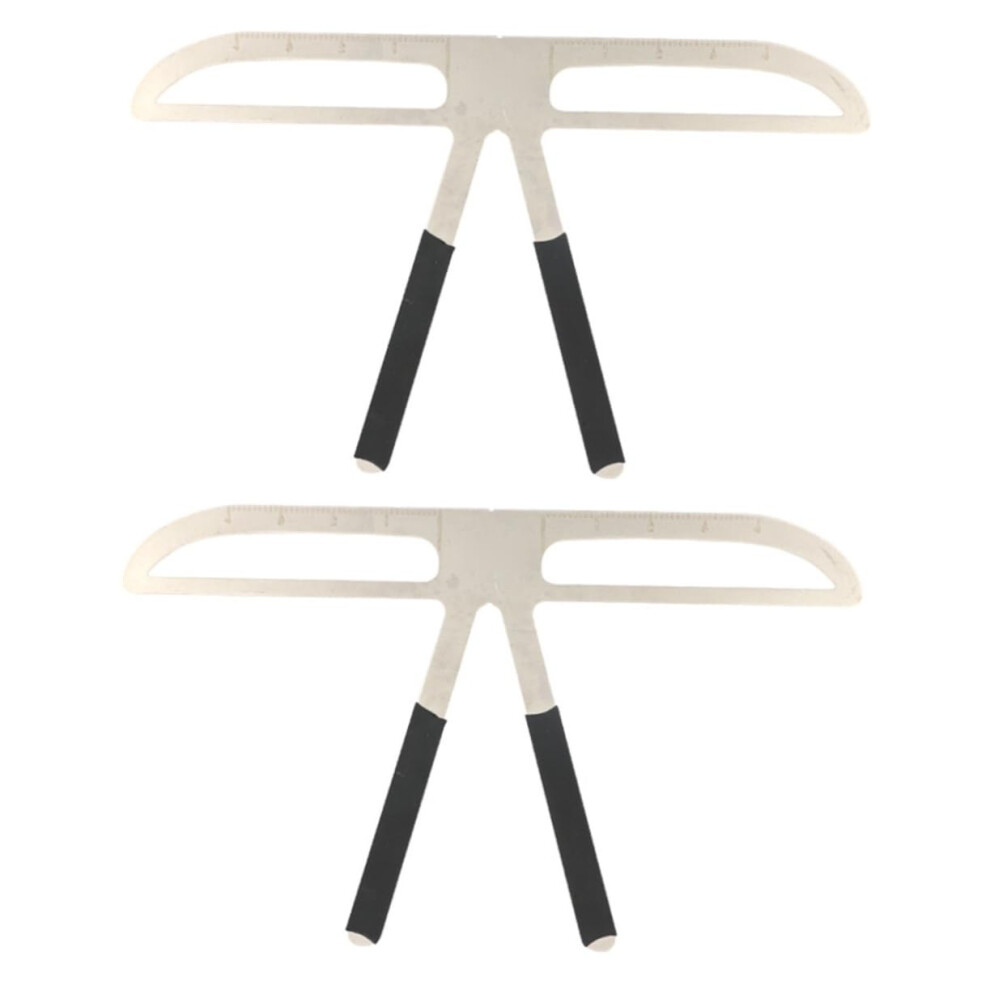 2pcs Eyebrow Stencil Ruler Kit for Fast Symmetry Brow Mapping and Professional Shaping