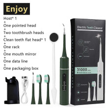 (Green Premium Edition) Teeth Cleaner, Sono Sparkle Portable Remover Toothbrush