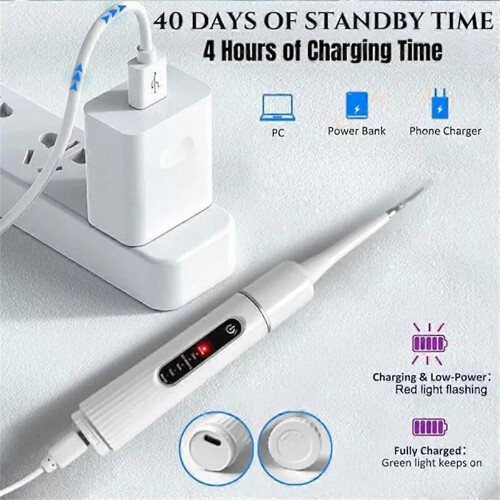 (Green Basic) Teeth Cleaner, Sono Sparkle Portable Remover Toothbrush 2