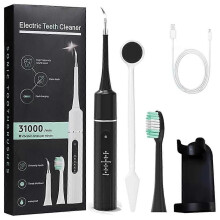 (White Basic) Teeth Cleaner, Sono Sparkle Portable Remover Toothbrush