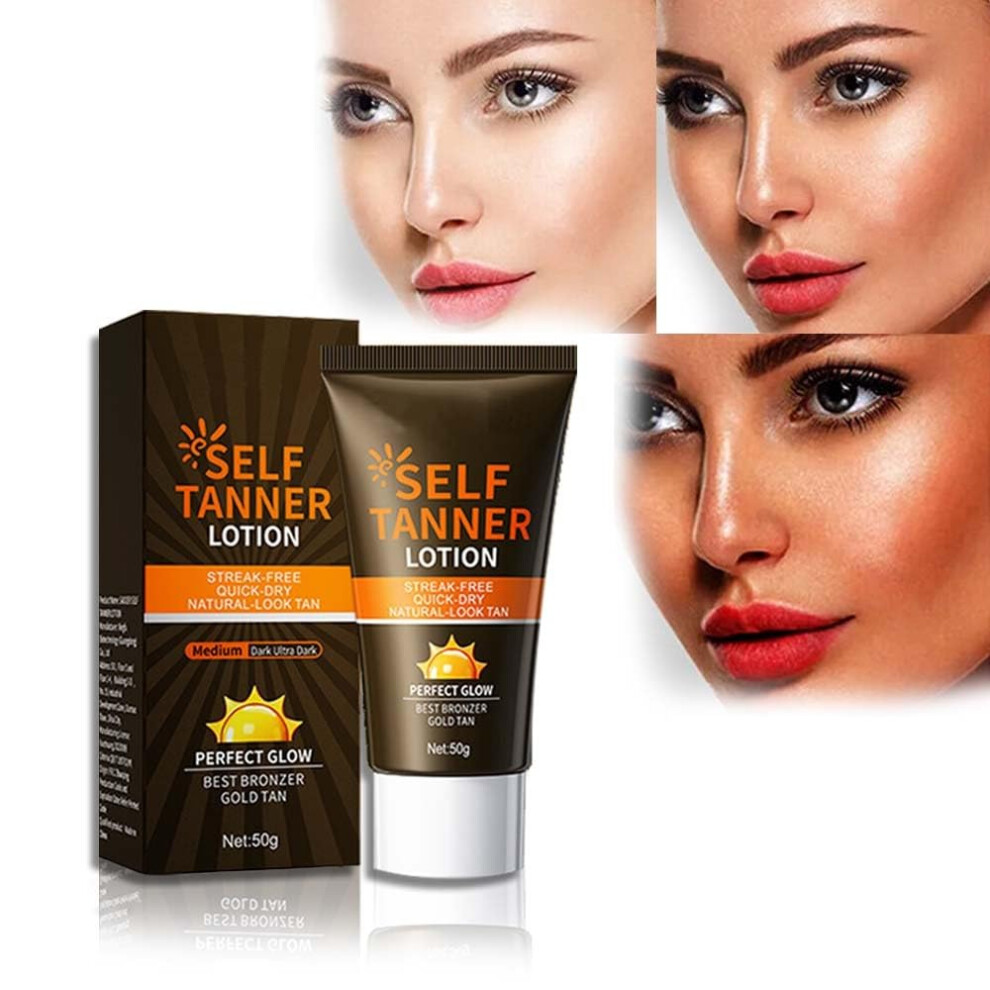Bronze Tanning Lotion For Indoor Outdoor Use With Even Coverage And Fast Absorbing Hydration