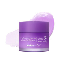 Lip Sleeping Mask with Vitamin C, Hydrating Overnight Lip Mask for Dry Lips, Grape Flavour