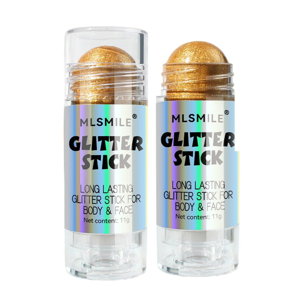 Gold Champagne Body Highlighter Stick With Instant Glow Finish And Longlasting Shimmer For Face And Body