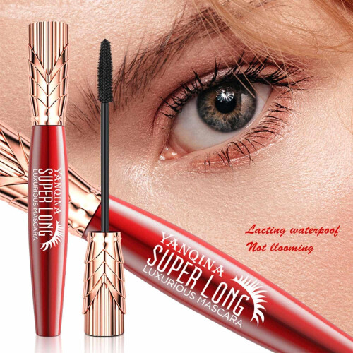Waterproof 4D Lengthening Mascara 3 Pack with Volumizing SmudgeProof Sweatproof Formula 1