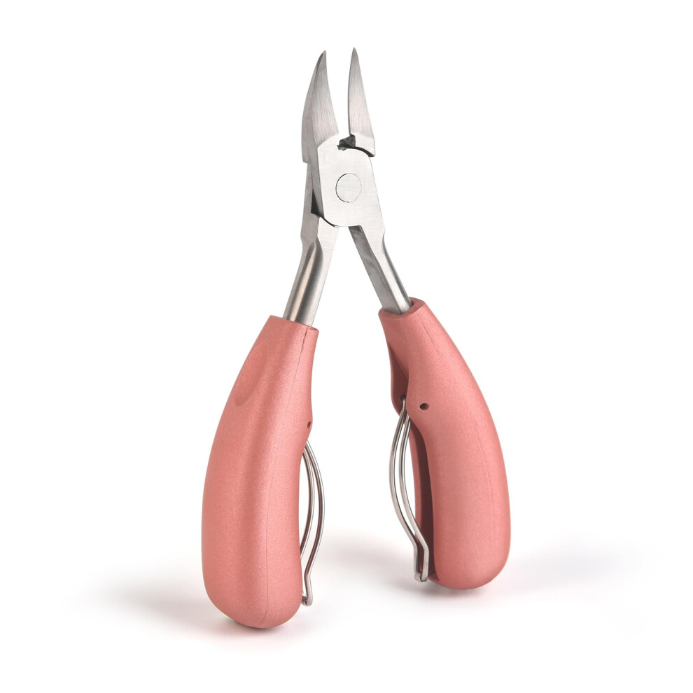 Professional Ingrown Toenail Clippers for Thick Nails with Curved Sharp Blade and NonâSlip Grip