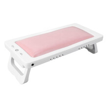 Foldable UV LED Nail Lamp with PU Leather Hand Pillow, Fast Curing Pink USB Gel Nail Dryer