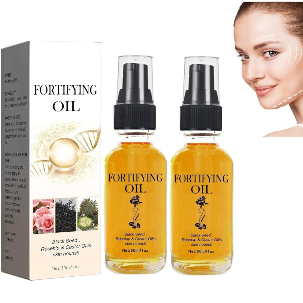Black Organic Castor And Seed Face Serum With Rosehip Oil For Deep Hydration And Wrinkle Reduction