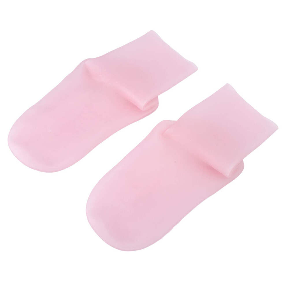 Moisturizing Silicone Socks for Deep Hydration and Cracked Heel  with Extended Tube Coverage