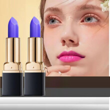 Color Changing Lipstick Set with Moisturizing Lip Balm, Blue to Pink Temperature Sensitive Tint