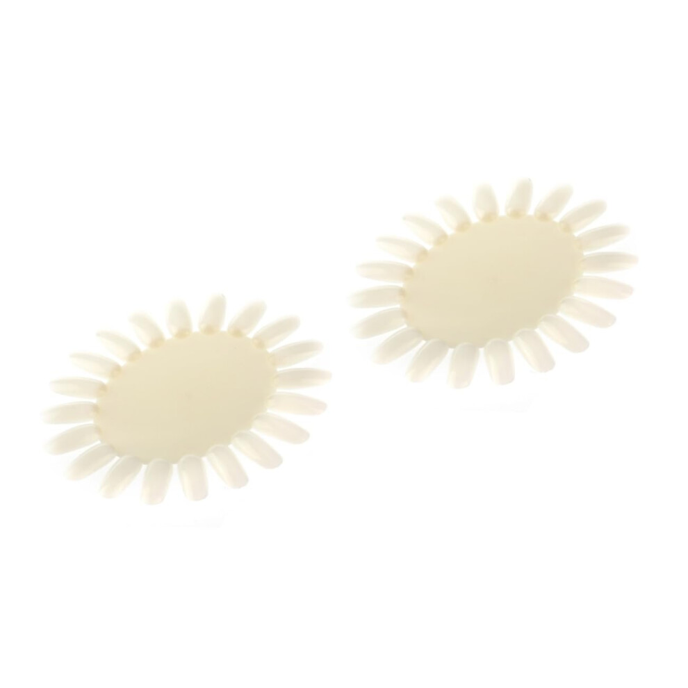 Sunflower Nail Art Practice Wheel with 20 Tips Clear Acrylic Display Board for Salon