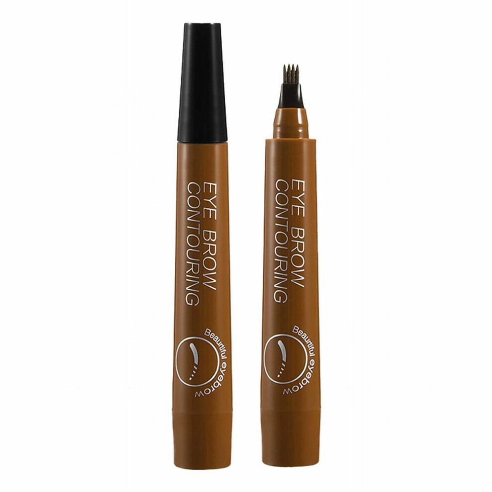 Microblading Eyebrow Pencil with Precise FourProng Tip, Sweat Proof Natural Hairlike Brow Pen