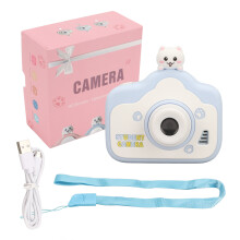 Selfie-ondersteunde kindercamera met IPS-scherm en multifunctionele functies, 1080p HD-videokwaliteit in dubbele camera-configuratie met valdetectie.