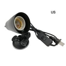 Suporte para lâmpada de répteis com design de clipe de alta estabilidade, luminária UVB para répteis com orifícios de dissipação de calor,