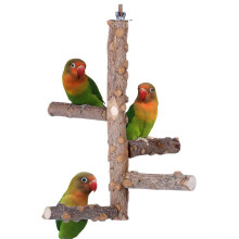 Juguetes multifuncionales para pájaros, accesorios para jaulas de mascotas, percha para pájaros, palo para masticar, soporte para pájaros de