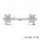 Κοσμήματα Piercing για Θηλή, Δαχτυλίδι Piercing Θηλής Opal με Μπάρα, Δαχτυλίδι Piercing Θηλής με 2