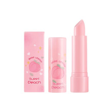 Peach Tinted Lip Balm with Deep Hydration and Natural Tint for Smooth Lip Lines Daily Use