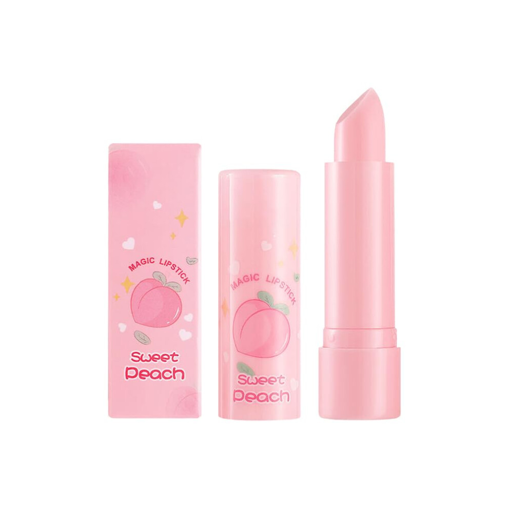 Peach Tinted Lip Balm With Deep Hydration And Natural Tint For Smooth Lip Lines Daily Use