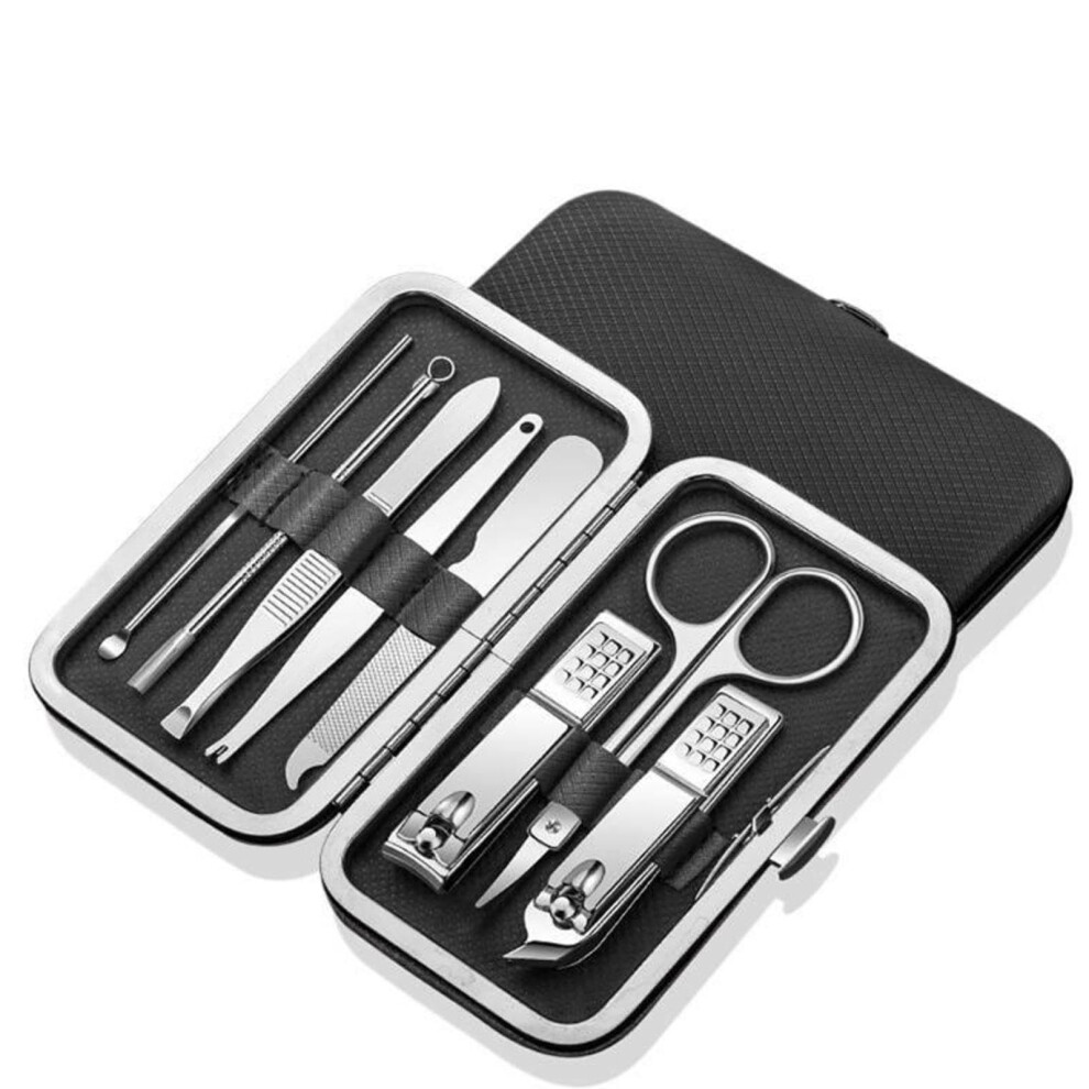 Manicure Pedicure Set, Professional Stainless Steel Nail Clippers Kit with Compact Travel Case