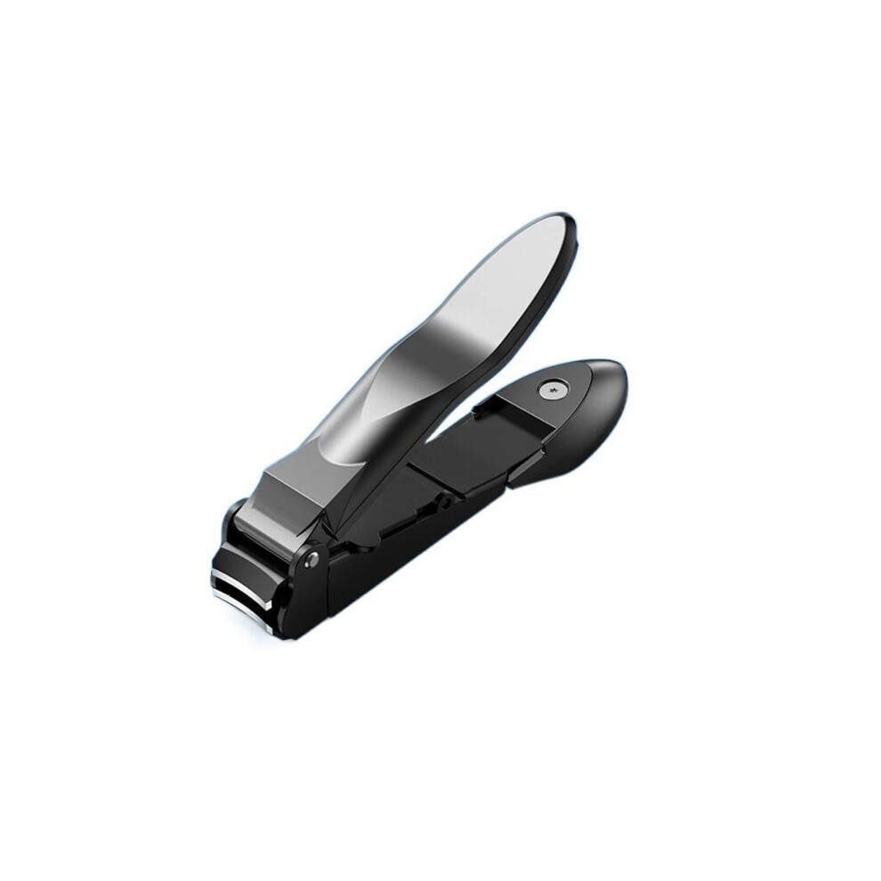 Nail Clippers Stainless Steel Wide Jaw for Thick Nails with AntiSplash Guard and Ergonomic Grip