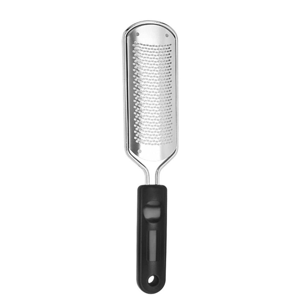Black Professional Doublesided Foot File Callus Remover With Nonslip Handle For Smooth Feet