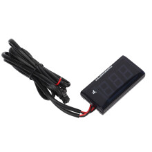 Manomètre de température d'eau pour moto 12V DC avec capteur M10 et adaptateur 14 mm, rouge
