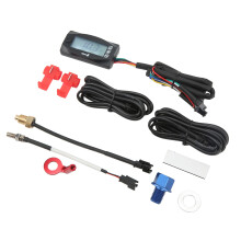 4-in-1 Motorrad-LCD-Thermometer 0-120 Spannung, Zeit, Öltemperatur, 60x30mm